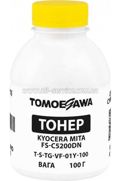 Тонер Tomoegawa Kyocera Mita FS-C5200DN бутль 100г Yellow (TSM-VF-01Y-100) Тонер Tomoegawa Kyocera Mita FS-C5200DN бутль 100г Yellow (TSM-VF-01Y-100)
