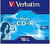 ���� Verbatim CD-R 700Mb 16x Jewel Case 10 Pack Music (43365)