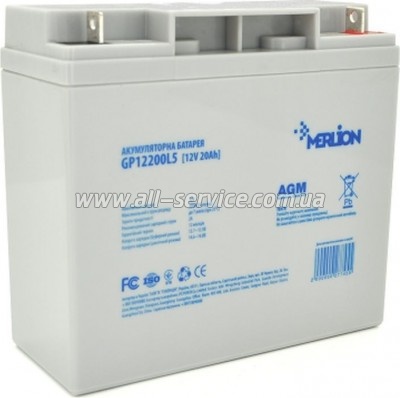 Аккумуляторная батарея к ИБП Merlion GP12200L5 12V 20Ah (GP12200L5) Аккумуляторная батарея к ИБП Merlion GP12200L5 12V 20Ah (GP12200L5)