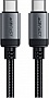 ���� ������ USB-C to USB-C 1.2m 3A aluminum alloy C20-03 Black Acefast (6974316283775)