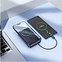 Батарея универсальная HOCO 10000mAh Origen Dual PD 20W Magnetic Gray (Q44 / 714983) Батарея универсальная HOCO 10000mAh Origen Dual PD 20W Magnetic Gray (Q44 / 714983)