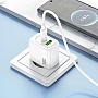 �������� ������� HOCO CS55A 1xUSB-C PD30W + 1xUSB QC3.0 white (6942007631549)