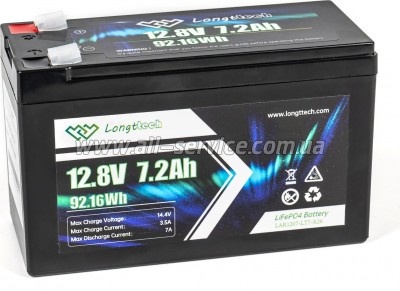 ������� LiFePo4 Longttech LiFePO4 12.8V - 7.2Ah (LAR1207-LT7-R26)