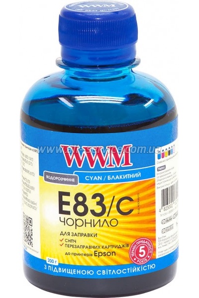  WWM  Epson Stylus Photo T50/ P50/ PX660 200 Cyan  (E83/C) 