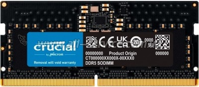     SoDIMM DDR5 32GB 5600 MHz Micron (CT32G56C46S5T)