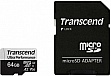  64GB Transcend microSDXC UHS-I U3 V30 A2 + SD  (TS64GUSD340S)