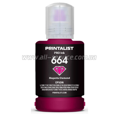  PRINTALIST 664 Epson L110/ L210/ L300 140 Magenta (PL664M)