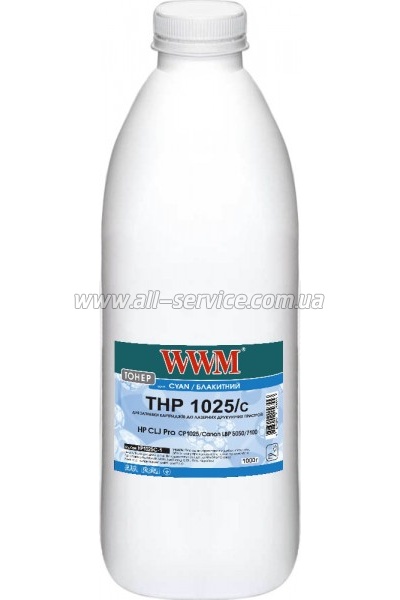  WWM HP CLJ CP1025/ Canon LBP 5050/ 7100  1000 Cyan (HP1025C-1)