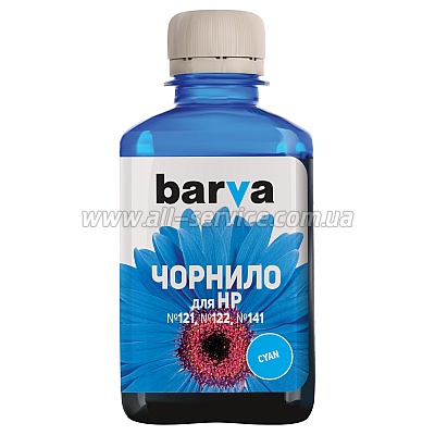  BARVA HP CB337 /CC643 /CH562 CYAN 180  (H141-178)