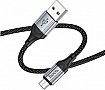 ���� ������ USB 2.0 AM to Micro 5P 1.0m 2.4A nylon X102 black HOCO (6942007608763)