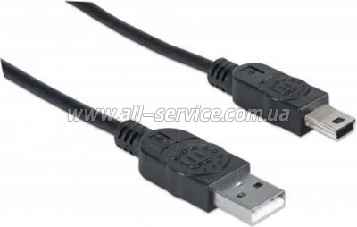 ���� ������ USB 2.0 AM to Mini 5P 1.8m Manhattan (333375)