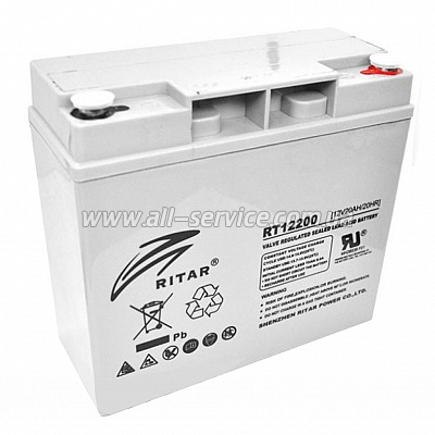     Ritar AGM RT12200. 12V-20Ah (RT12200)