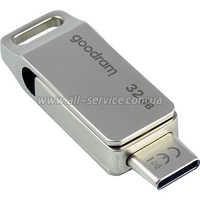  Goodram 32GB ODA3 Silver USB 3.0 / Type-C (ODA3-0320S0R11)