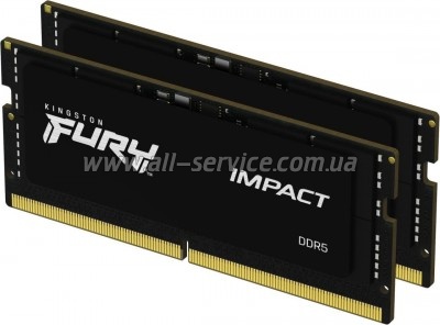     SoDIMM DDR5 16GB (2x8GB) 4800 MHz FURY Impact Kingston Fury (ex.HyperX) (KF548S38IBK2-16)