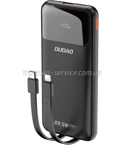 ������� ������������� Dudao K15Pro 20000mAh PD 22.5W Black (6977196682430)