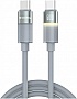 ���� ������ USB-C to USB-C 1.0m 3A 60W warm light gray ColorWay (CW-CBPDCC092-GR)