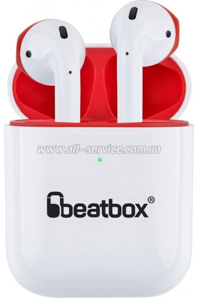 �������� BeatBox PODS AIR 2 Wireless Charging White-Red (bbpair2wcwr)