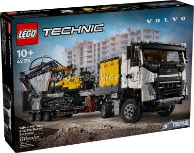 ����������� LEGO Technic �������� Volvo FMX � ������������� ���������� EC230 (42175)