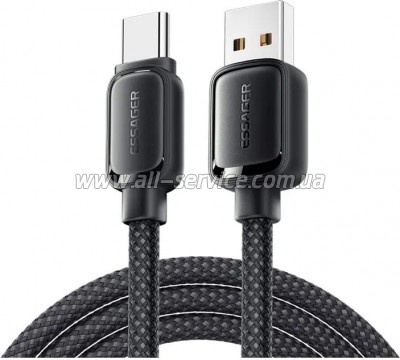 ���� ������ USB 2.0 AM to USB-C 1.0m 7A black Essager (EXCT-TD01-P)