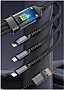 ���� ������ USB 2.0 AM to Lightning + Micro 5P + USB-C 1.2m 100W nylon black XoKo (SC-3100)