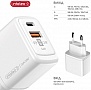 �������� ������� Intaleo 30W GAN USB-C PD+USB-A QC 3.0 white (1283126578274)
