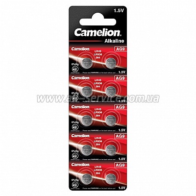  AG9 / LR45 / LR936 / 394 Alkaline * 10 Camelion (AG9-BP10)