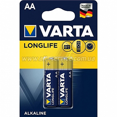  Varta AA Longlife LR6 * 2 (04106101412)