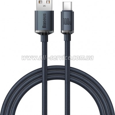 Дата кабель USB 2.0 AM to USB-C 1.2m 100W black Baseus (CAJY000401) Дата кабель USB 2.0 AM to USB-C 1.2m 100W black Baseus (CAJY000401)