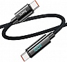 ���� ������ USB-C to USB-C 1.0m Benefit with display 100W U141 black HOCO (6942007611930)