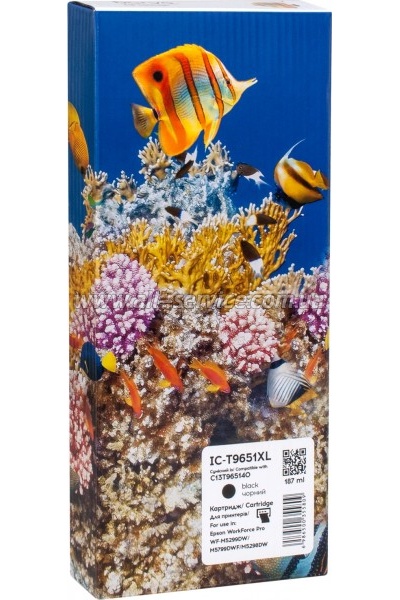 Картридж Barva Epson T9651 XL Epson WorkForce Pro WF-C5290/ C5790 аналог C13T965140 Black (IC-T9651XL) Картридж Barva Epson T9651 XL Epson WorkForce Pro WF-C5290/ C5790 аналог C13T965140 Black (IC-T9651XL)