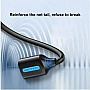 ���� ������ USB 2.0 AM/AF 2.0m black Vention (CBHBH)