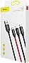 ���� ������ USB 2.0 AM to Lightning + Micro 5P + USB-C 1.2m 5A black Baseus (CAMLT-BSY01)