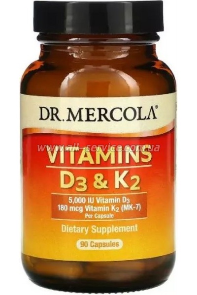  Dr. Mercola  D3  K2, 5000 , 90  (MCL-01996)
