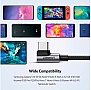���� ������ USB 2.0 AM to USB-C 3.0m 3A 90� corner US176 black Ugreen (70875)
