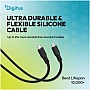 ���� ������ USB-C to USB-C 1.0m USB4 2.0 80G 240W 16K silicone black Digitus (AK-300350-010-S)