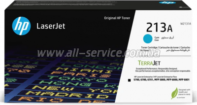 �������� ��������� HP CLJ 213A HP Enterprise 5700/ 5800/ 6700/ 6701/ 6800/ 6801/ X55745/ X58045/ X654/ X677/ Flow 6800/ X58045 Cyan (W2131A)