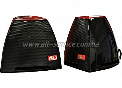  4U N-7 2.0 Black with Red