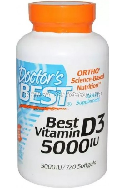 Витамин Doctor's Best Витамин D3 5000IU, 720 желатиновых капсул (DRB-00363) Витамин Doctor's Best Витамин D3 5000IU, 720 желатиновых капсул (DRB-00363)
