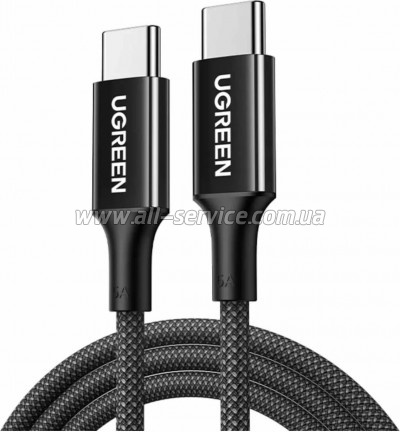 ���� ������ USB-C to USB-C 1.0m PD3.1 240W 480Mbps braided black Ugreen (75731)