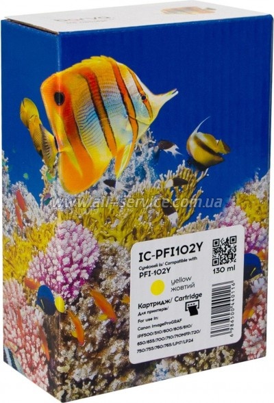 �������� Barva Canon PFI-102Y/ ������ 0898B001 yellow (IC-PFI102Y)