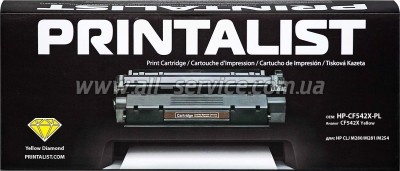 �������� PRINTALIST HP CLJ M280/ M281/ M254 ������ CF542X Yellow (HP-CF542X-PL)