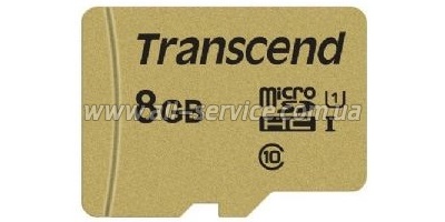   8GB TRANSCEND 500S microSDHC UHS-I UI +  (TS8GUSD500S)