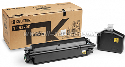 - TK-5270K Kyocera Ecosys P6230cdn/ M6230cidn/ M6630cidn Black (1T02TV0NL0)