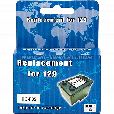  MicroJet 129 HP DJ 5943/ PS 2573/ 8053/ 8753  C9364HE Black (HC-F35)