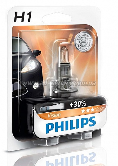  Philips H1 Vision, 3200K (12258PRB1)