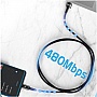 ���� ������ USB 2.0 AM to USB-C 0.5m 7A 100W black Essager (EXC7A-CGB01-P)