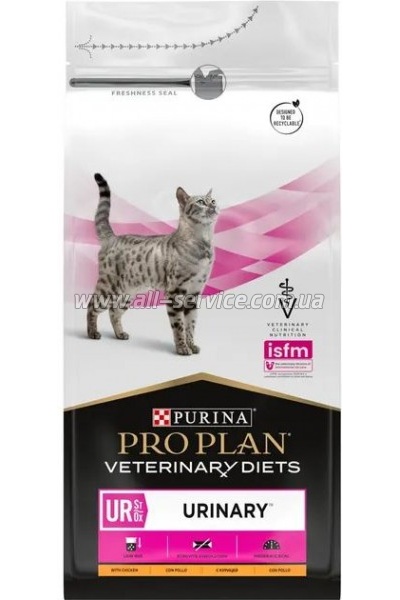 Сухой корм для кошек Purina Pro Plan Veterinary Diets UR Urinary при мочекаменной болезни 1.5кг (7613035160552) Сухой корм для кошек Purina Pro Plan Veterinary Diets UR Urinary при мочекаменной болезни 1.5кг (7613035160552)