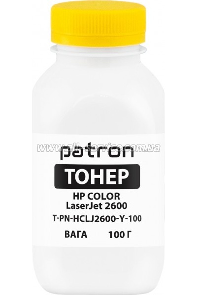 Тонер Patron HP CLJ 2600 бутль 100г Yellow (PN-HCLJ2600-Y-100) Тонер Patron HP CLJ 2600 бутль 100г Yellow (PN-HCLJ2600-Y-100)