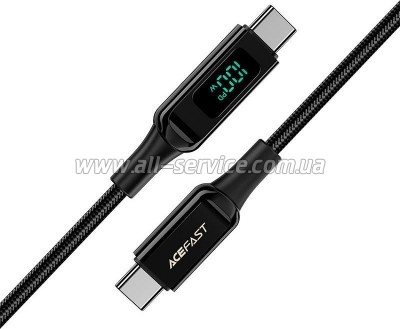 ���� ������ USB-C to USB-C 2.0m 100W with display C6-03 Acefast (6974316281054)