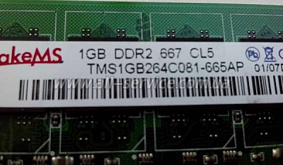  TakeMS 1Gb DDR2 667MHz (TMS1GB264C081-665UE)